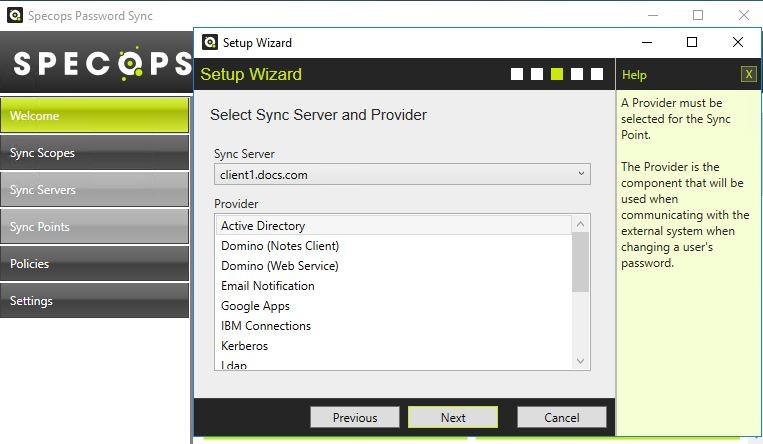 - Specops Password Sync