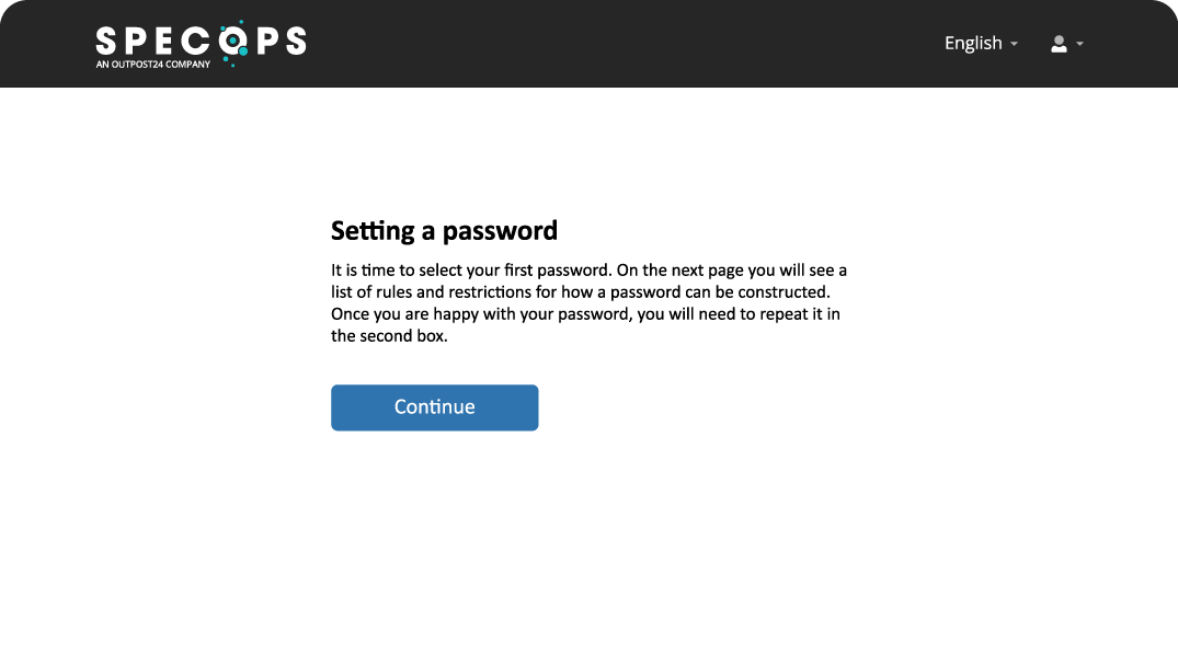 First Day Password Erläuterung