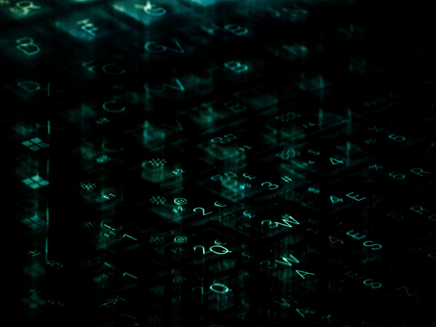 black and blue keyboard